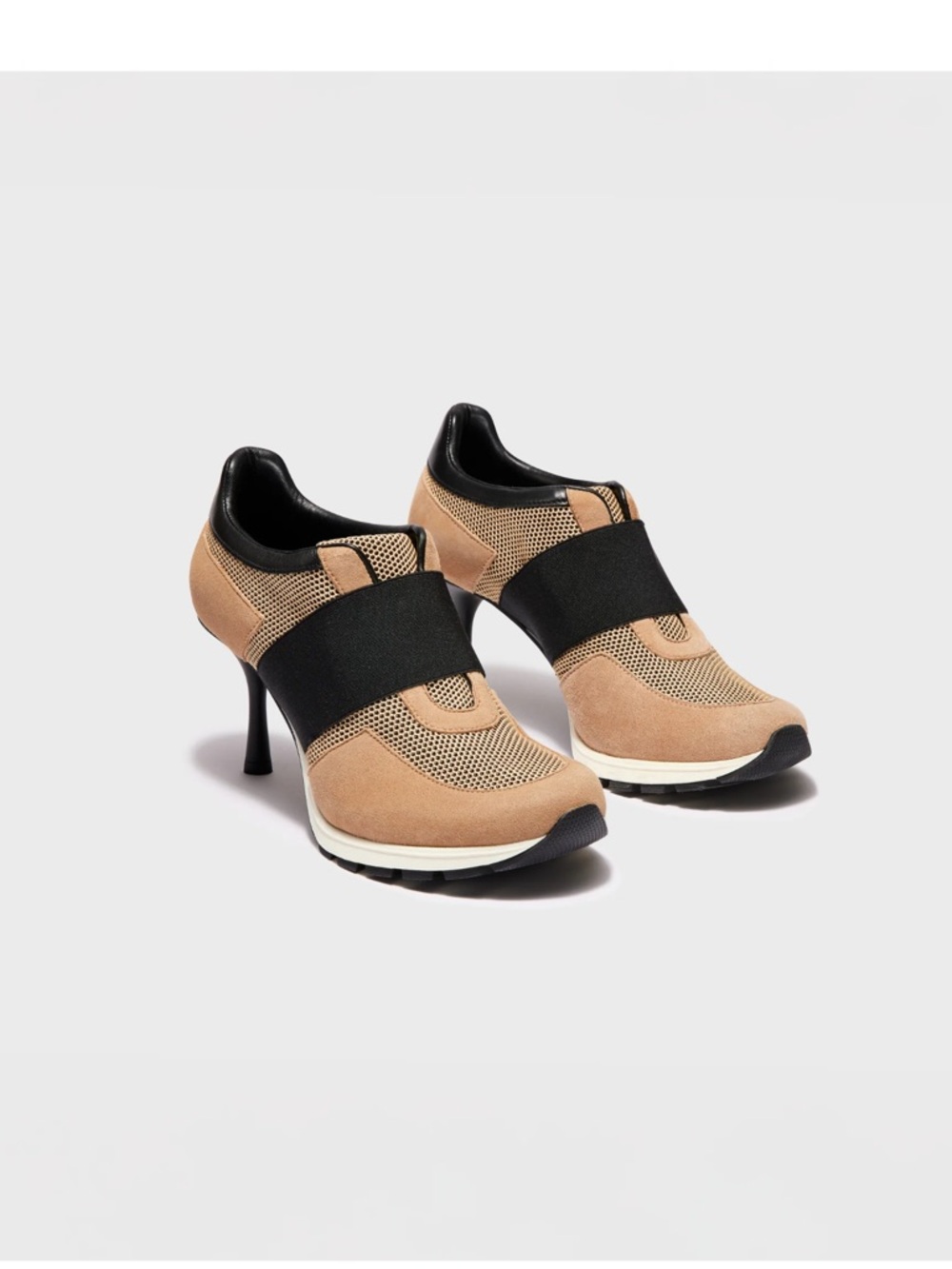 Sneex Icon High Heel-Camel/Black - Picture 3 of 11